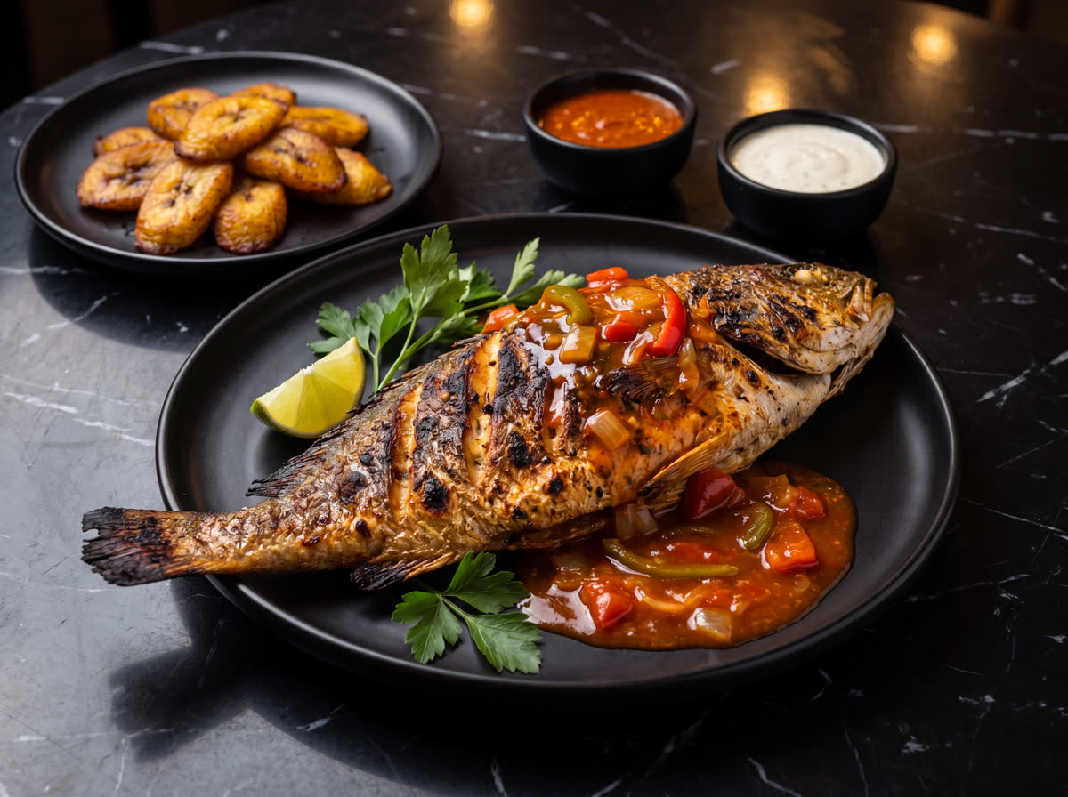 Grilled Croaker Fish